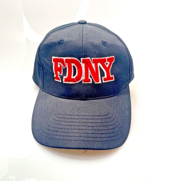New York Accessories - FDNY New York Fire Department USA Black Adjustable Cap Hat